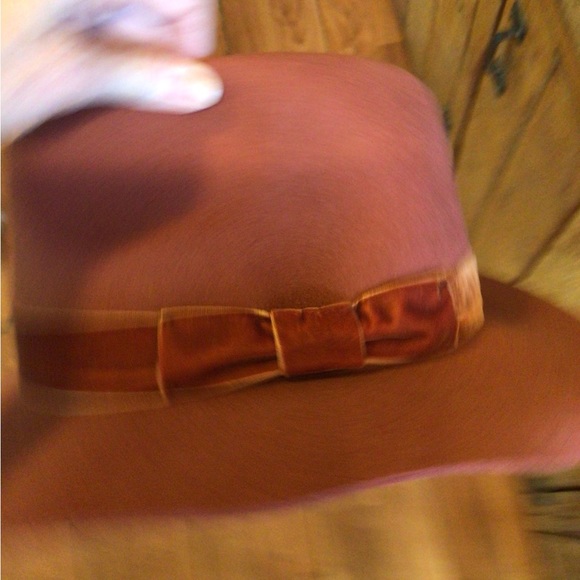 NEW.  ♥️Rare Wyeth rust wool velvet Panama hat - Picture 5 of 6